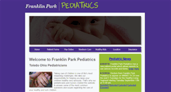 Desktop Screenshot of franklinparkpediatrics.com