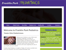Tablet Screenshot of franklinparkpediatrics.com